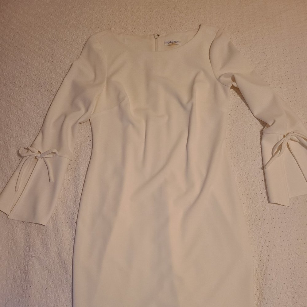 Calvin Klein White Sheath Dress
